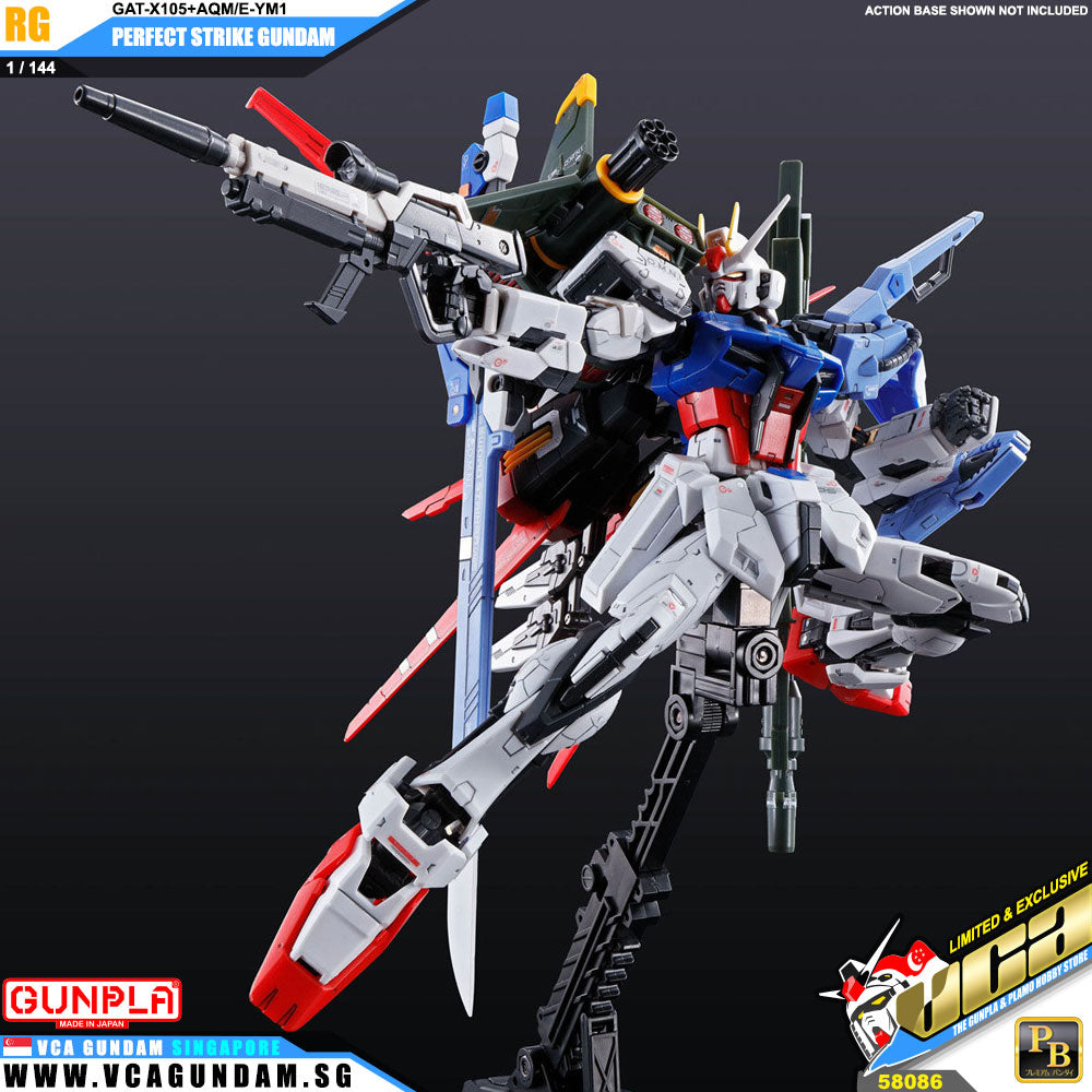 Premium Bandai Real Grade RG Perfect Strike Gundam Action Figure Toy Kit VCA Singapore