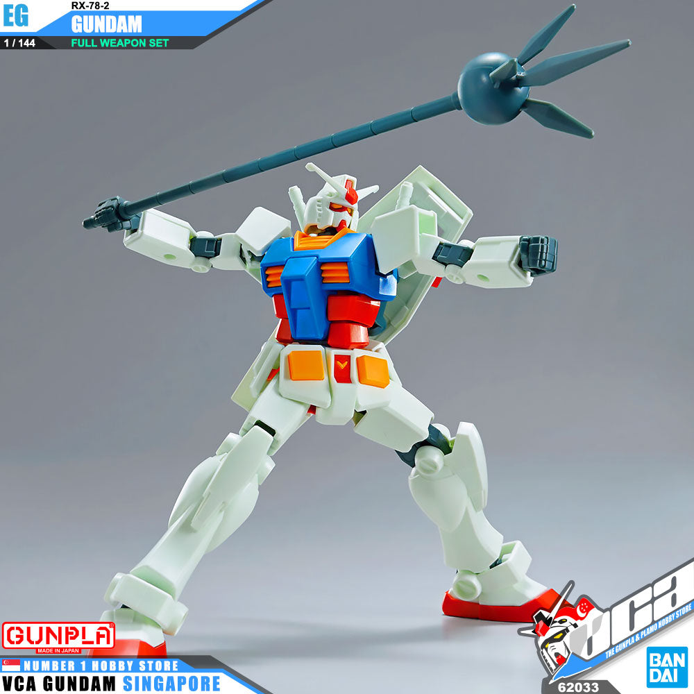【🔵𝐁𝐀𝐂𝐊𝐎𝐑𝐃𝐄𝐑 APR-2027】 EG RX-78-2 GUNDAM (FULL WEAPON SET)