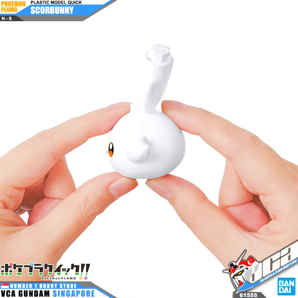 Bandai Pokemon Plamo Collection Quick 05 Scorbunny Action Figure Toy Model Kit VCA Gundam Singapore