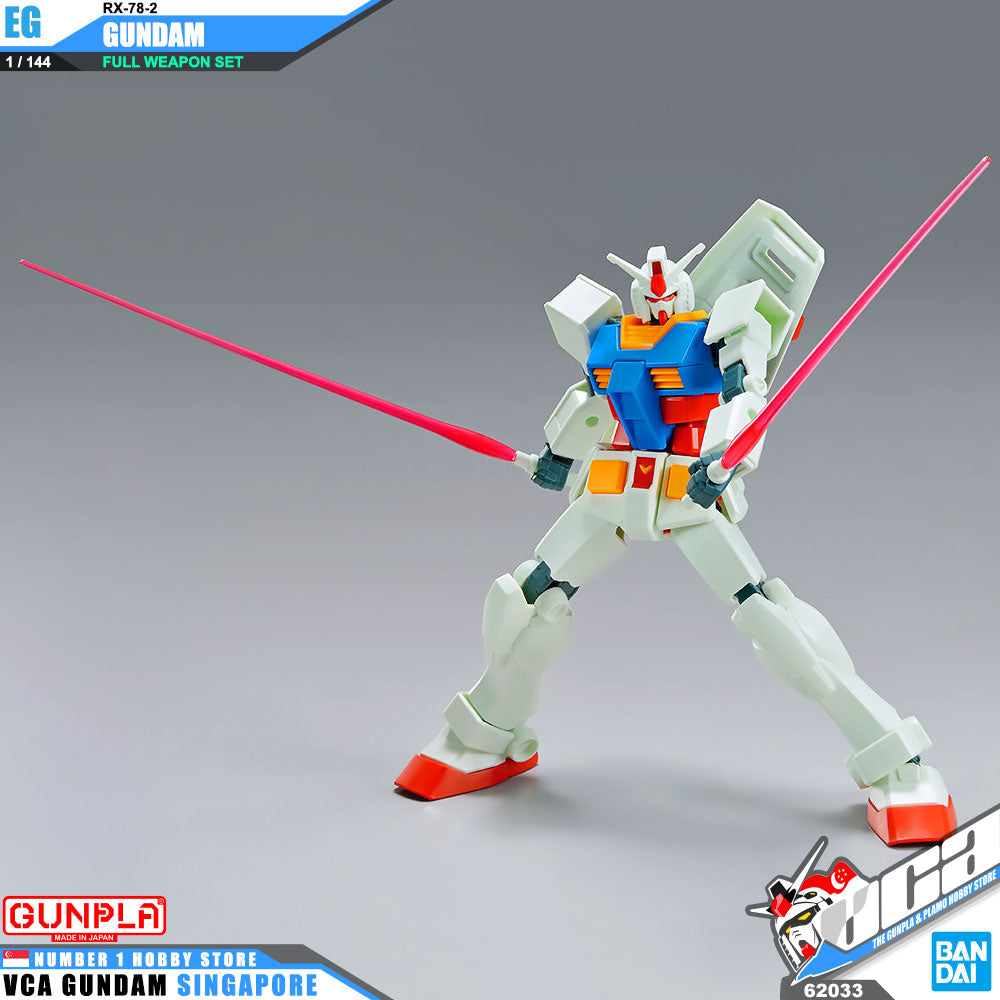 【🔵𝐁𝐀𝐂𝐊𝐎𝐑𝐃𝐄𝐑 APR-2027】 EG RX-78-2 GUNDAM (FULL WEAPON SET)