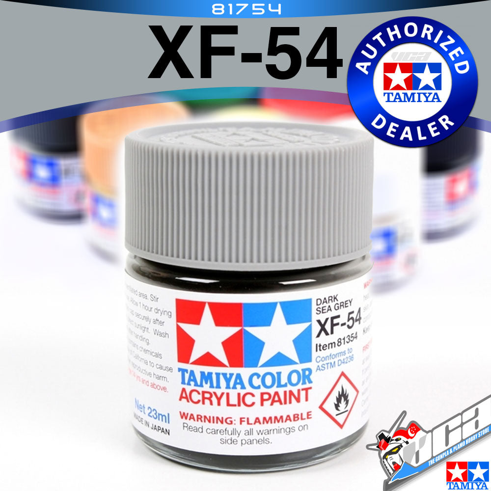 🌈 TAMIYA 81754 XF-54 DARK SEA GREY ACRYLIC MINI 10ML PLASTIC MODEL HOBBY ACTION FIGURE TOY PAINT VCA GUNDAM SINGAPORE