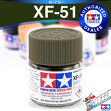 TAMIYA 81751 XF-51 KHAKI DRAB ACRYLIC MINI 10ML PLASTIC MODEL HOBBY ACTION FIGURE TOY PAINT VCA GUNDAM SINGAPORE