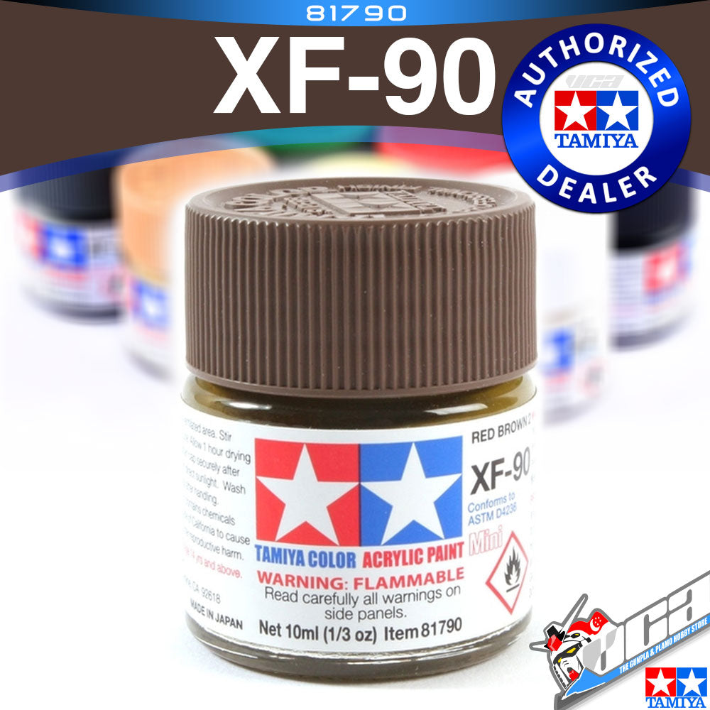 🌈 TAMIYA 81790 XF-90 RED BROWN 2 ACRYLIC MINI 10ML PLASTIC MODEL HOBBY ACTION FIGURE TOY PAINT VCA GUNDAM SINGAPORE