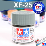 TAMIYA 81725 XF-25 LIGHT SEA GREY ACRYLIC MINI 10ML PLASTIC MODEL HOBBY ACTION FIGURE TOY PAINT VCA GUNDAM SINGAPORE