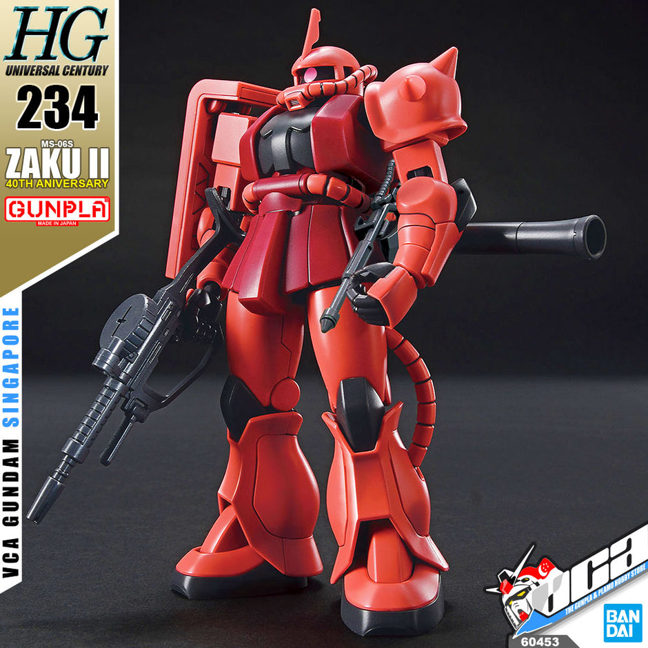 Bandai® Gunpla High Grade HG MS-06S ZAKU II (40TH