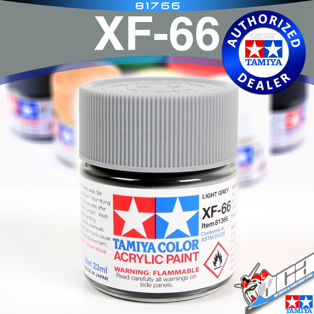 TAMIYA 81766 XF-66 LIGHT GREY ACRYLIC MINI 10ML PLASTIC MODEL HOBBY ACTION FIGURE TOY PAINT VCA GUNDAM SINGAPORE