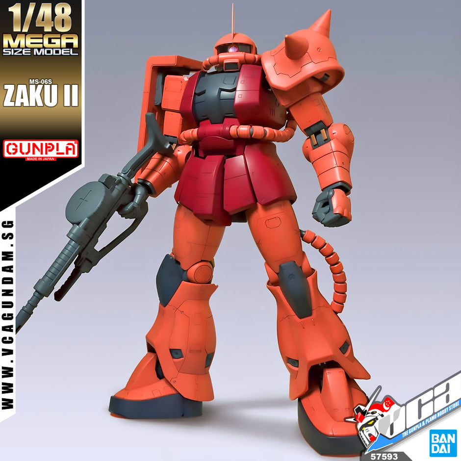 Bandai® Gunpla Mega Size 1/48 MS-06S ZAKU II – VCA Gundam Singapore