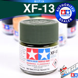 TAMIYA 81713 XF-13 J.A. GREEN ACRYLIC MINI 10ML PLASTIC MODEL HOBBY ACTION FIGURE TOY PAINT VCA GUNDAM SINGAPORE