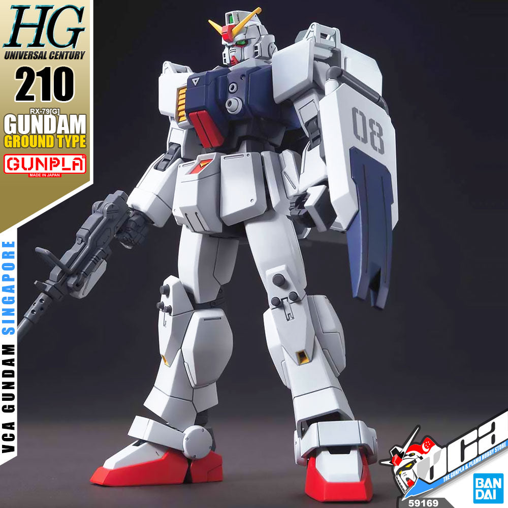 Bandai® Gunpla High Grade HGUC 1/144 HG GUNDAM GROUND TYPE – VCA Gundam ...