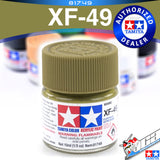 TAMIYA 81749 XF-49 KHAKI ACRYLIC MINI 10ML PLASTIC MODEL HOBBY ACTION FIGURE TOY PAINT VCA GUNDAM SINGAPORE