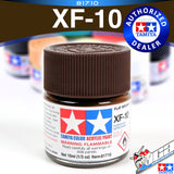 TAMIYA 81710 XF-10 FLAT BROWN ACRYLIC MINI 10ML PLASTIC MODEL HOBBY ACTION FIGURE TOY PAINT VCA GUNDAM SINGAPORE