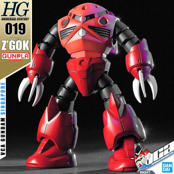Bandai® High Grade 1/144 HG MSM-07S Z'GOK – VCA Gundam Singapore