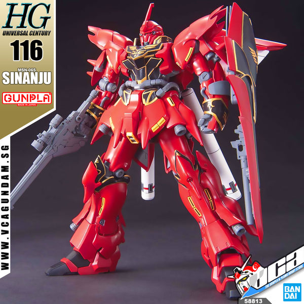 Bandai® Gunpla High Grade HGUC 1/144 HG MSN-06S Sinanju – VCA