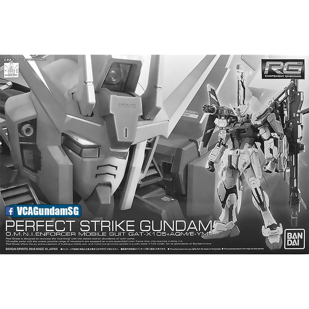 Premium Bandai Real Grade RG Perfect Strike Gundam Action Figure Toy Kit VCA Singapore