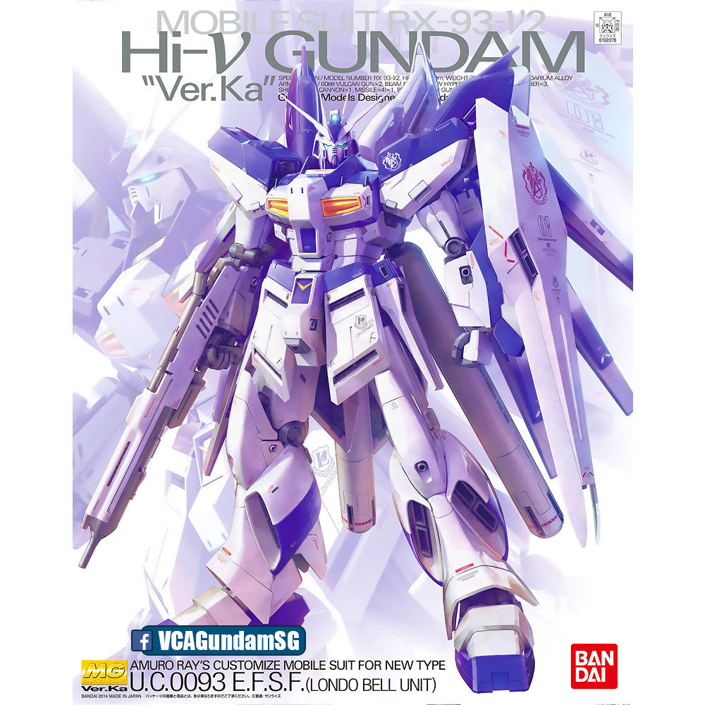 【🔵𝐁𝐀𝐂𝐊𝐎𝐑𝐃𝐄𝐑 FEB-2027】 MG RX-93-V2 HI-NU GUNDAM VER KA