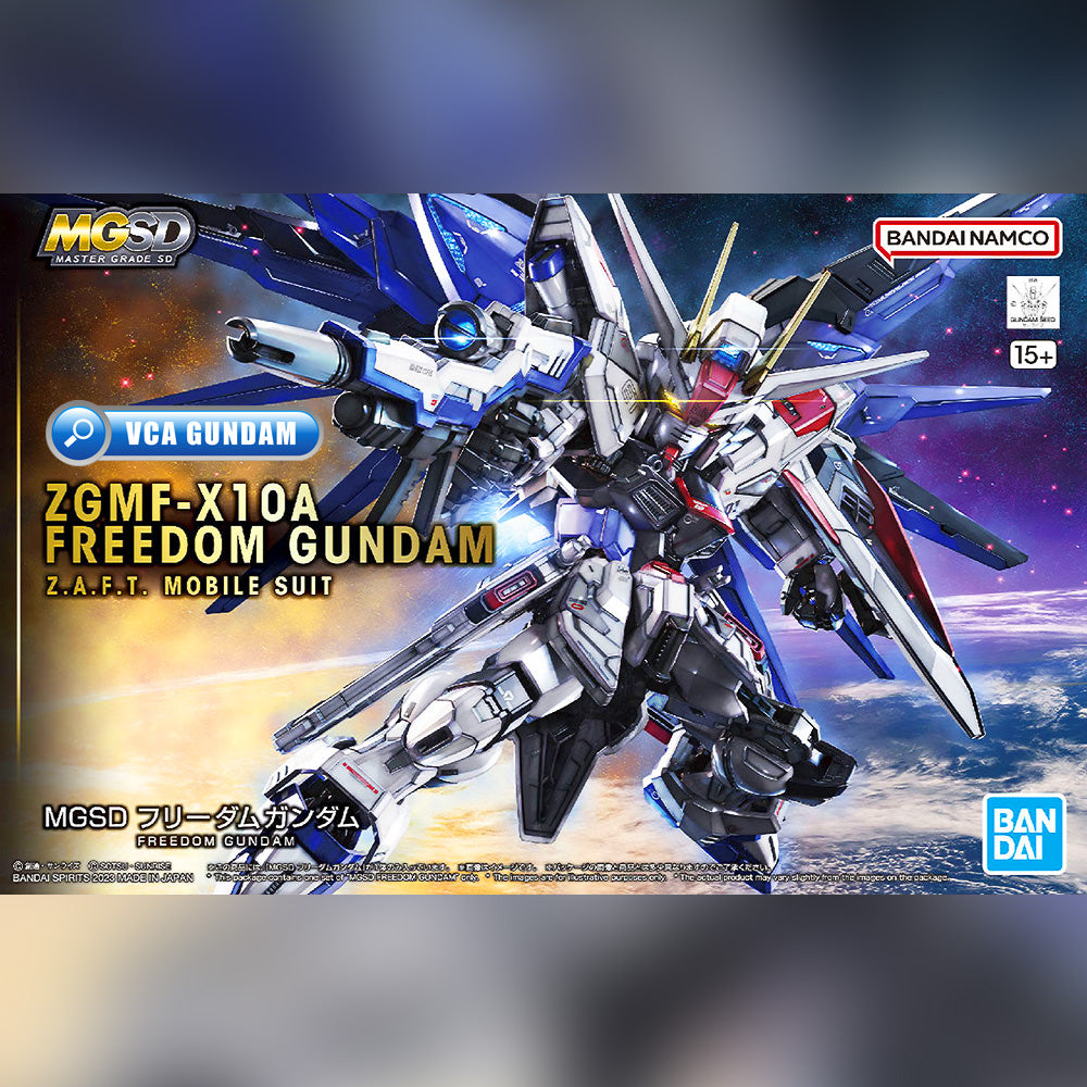 Bandai Gunpla Master Grade SD MGSD ZGMF-X10A Freedom Gundam Plastic Model Action Toy VCA Singapore