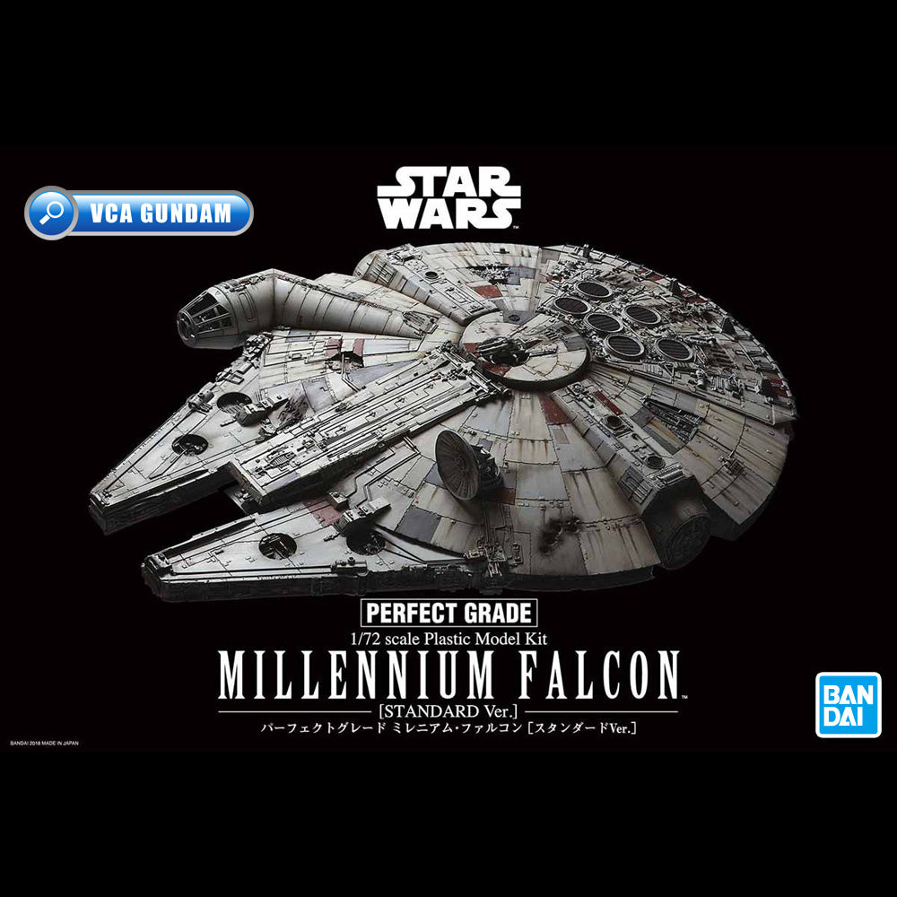PREMIUM BANDAI STAR WARS PERFECT GRADE PG 1/72 MILLENNIUM FALCON BIG SCALE PLASTIC MODEL TOY KIT VCA GUNDAM SINGAPORE