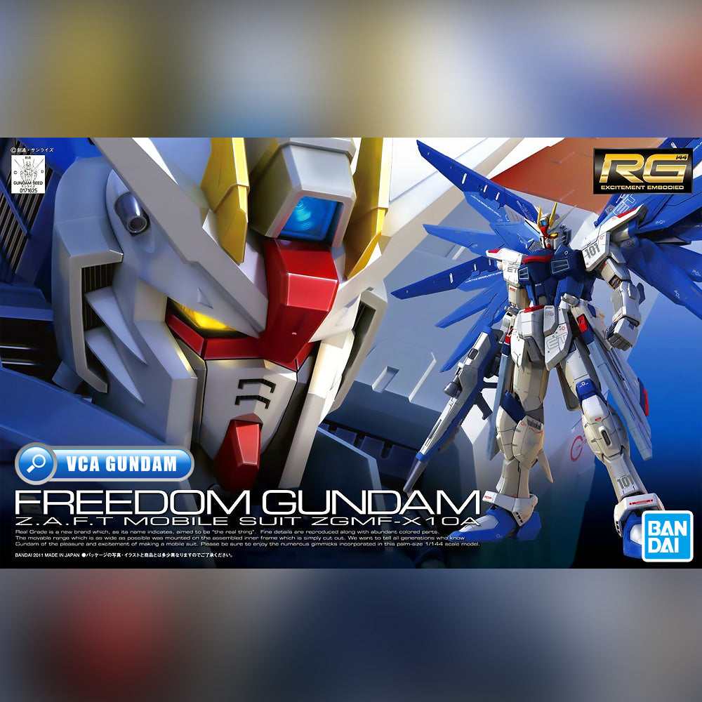Bandai® Real Grade RG ZGMF-X10A 自由高达 – VCA Gundam Singapore