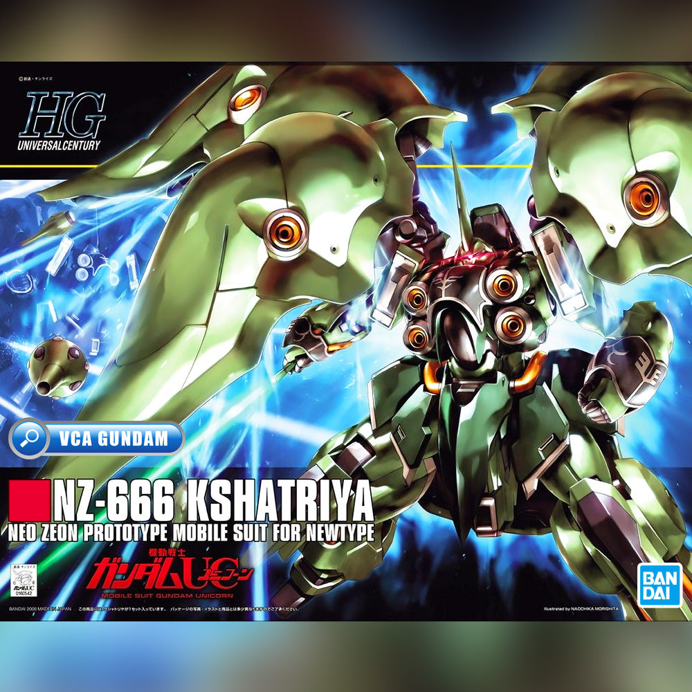 Bandai Gunpla High Grade Universal Century HGUC 1/144 HG NZ-666 Kshatriya Plastic Model Action Toy VCA Gundam Singapore
