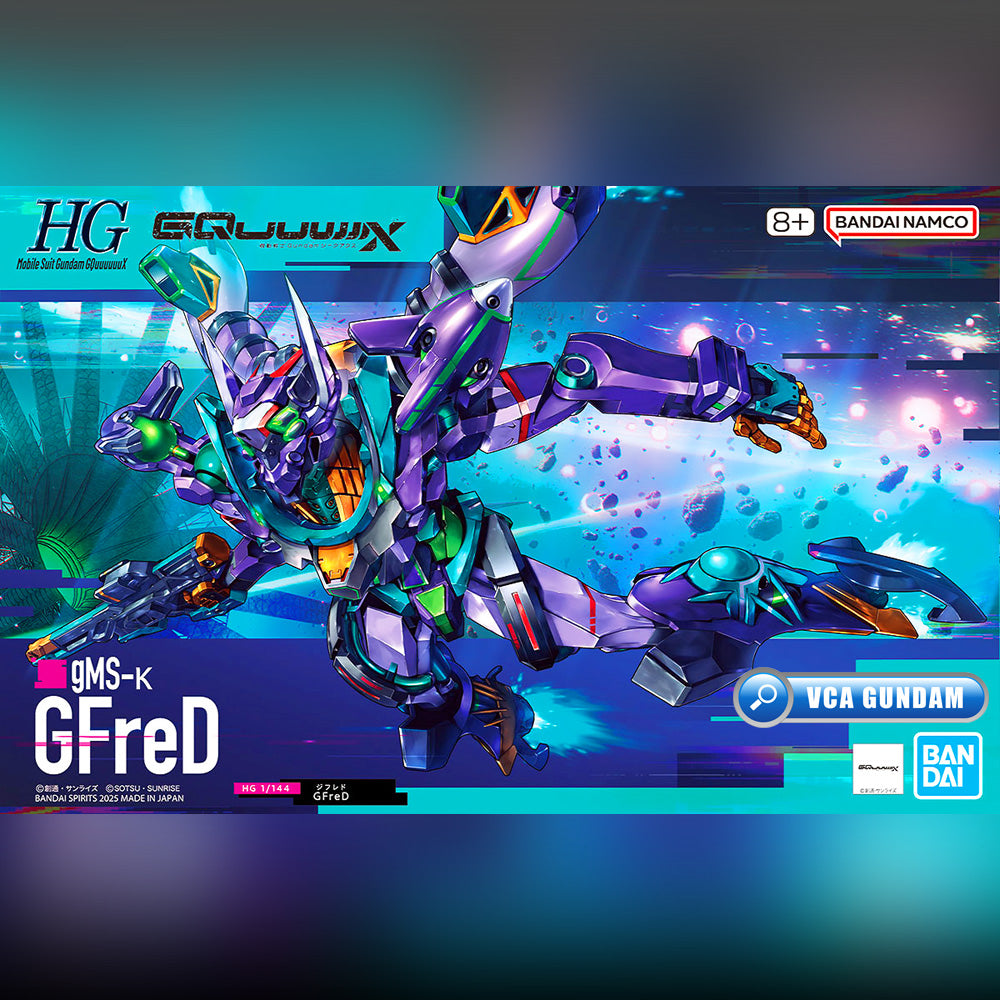 Bandai Namco Gunpla High Grade HG GQuuuuuuX GFred Action Figure Model Toy Kit VCA Gundam Singapore