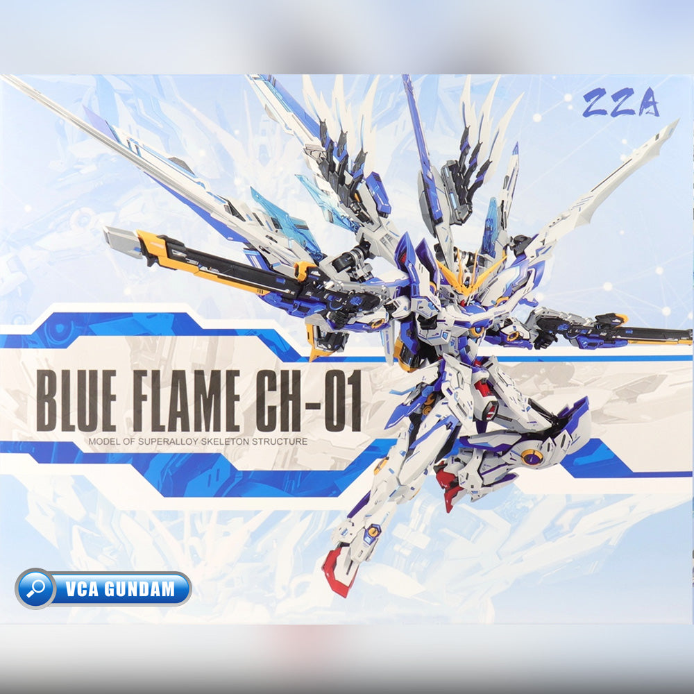 ZZA Model CH-01 Blue Flame 人形机甲-蓝焰 Metal Build Structure Action Figure Toy Kit VCA Wing Gundam Singapore