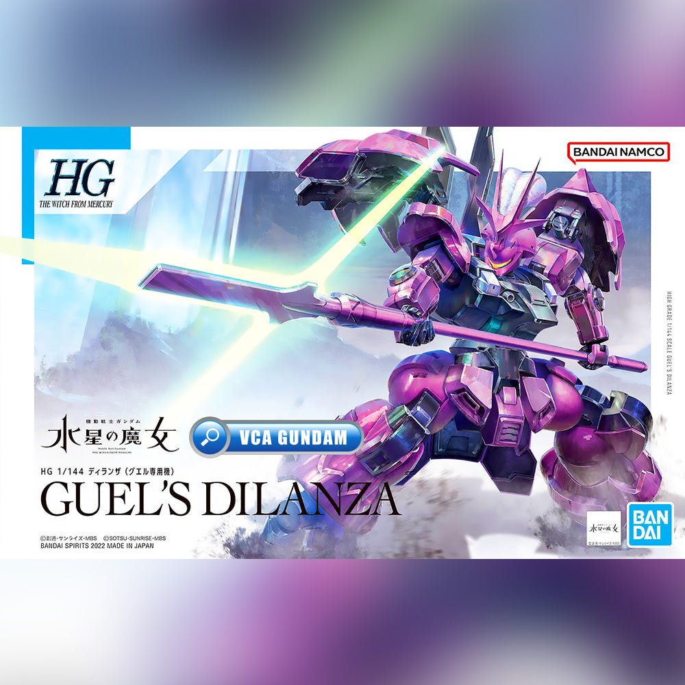 Bandai Gunpla High Grade The Witch From Mercury 1/144 HG Guel's Dilanza Plastic Model Action Toy VCA Gundam Singapore