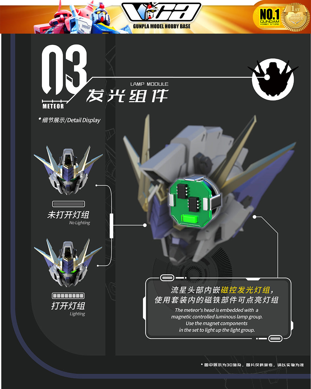 Vientiane Fusion 万象聚变 Meteor 流星 Metal Build Structure Action Figure Mechapla Model Kit VCA Gundam Singapore