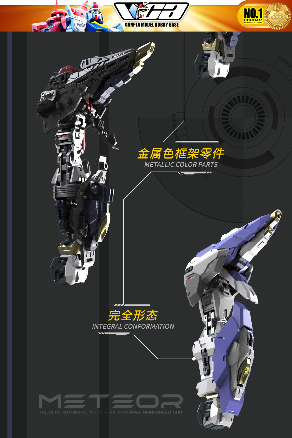 Vientiane Fusion 万象聚变 Meteor 流星 Metal Build Structure Action Figure Mechapla Model Kit VCA Gundam Singapore