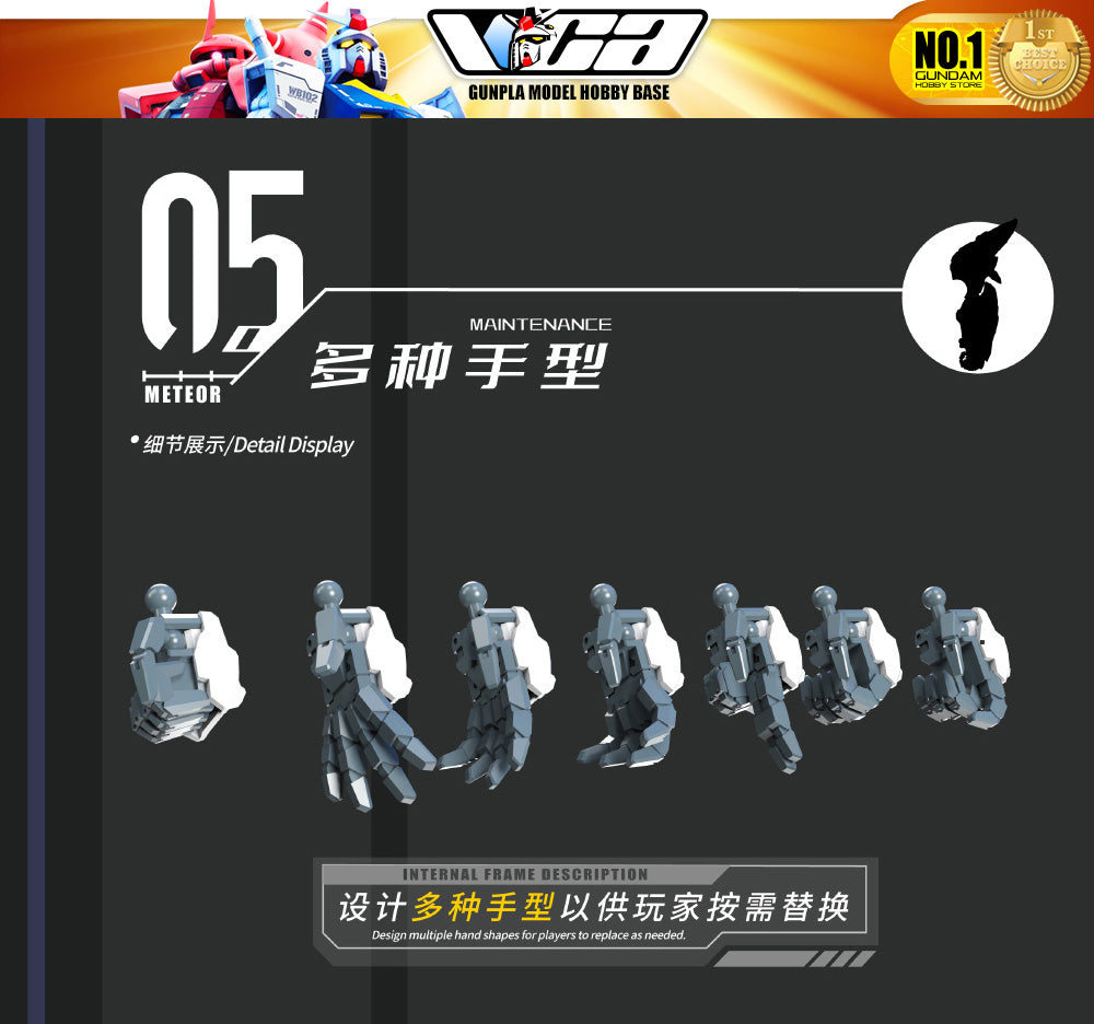 Vientiane Fusion 万象聚变 Meteor 流星 Metal Build Structure Action Figure Mechapla Model Kit VCA Gundam Singapore