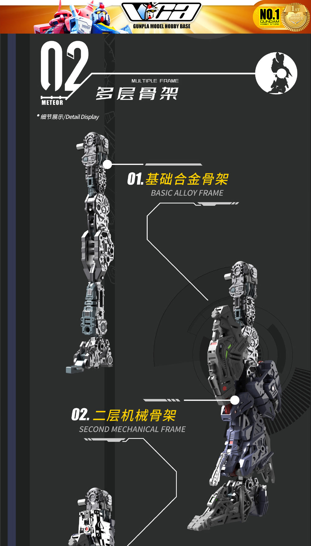 Vientiane Fusion 万象聚变 Meteor 流星 Metal Build Structure Action Figure Mechapla Model Kit VCA Gundam Singapore