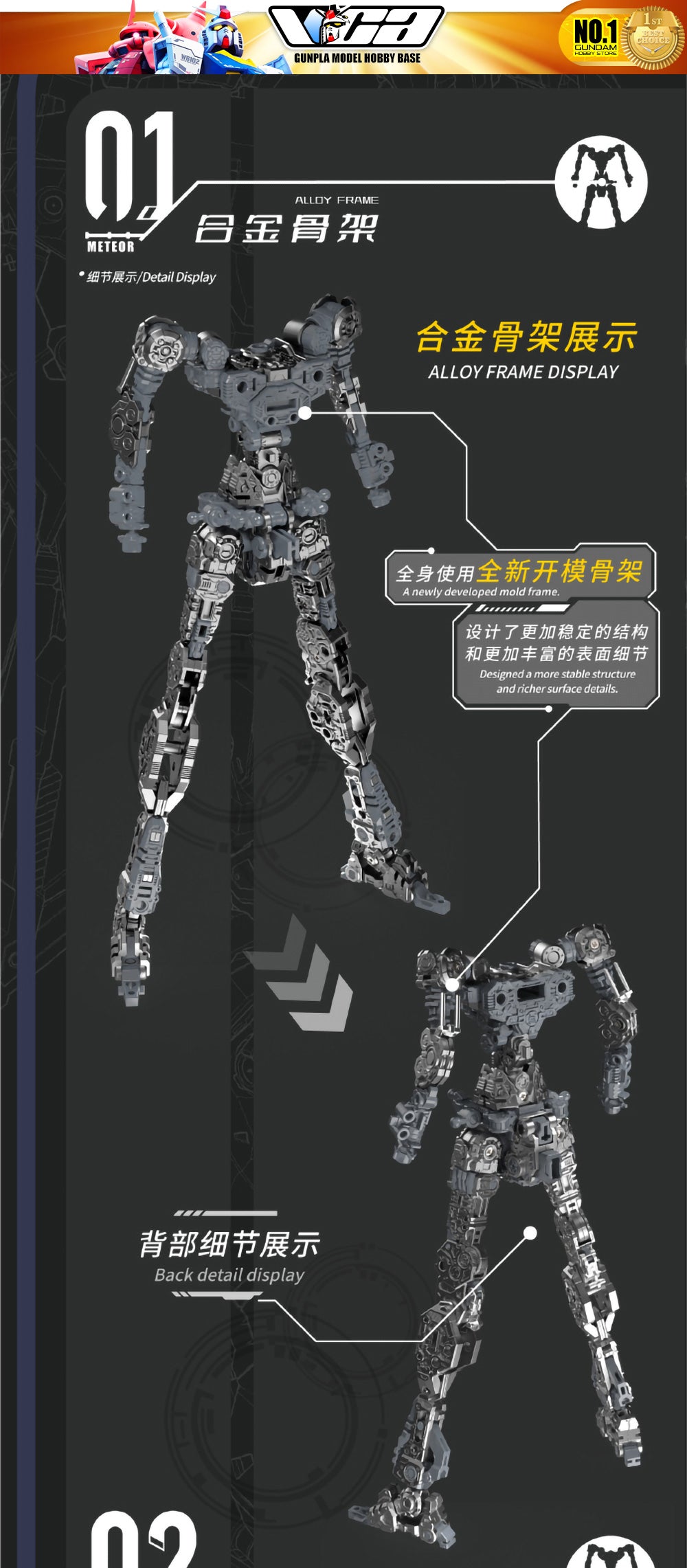 Vientiane Fusion 万象聚变 Meteor 流星 Metal Build Structure Action Figure Mechapla Model Kit VCA Gundam Singapore