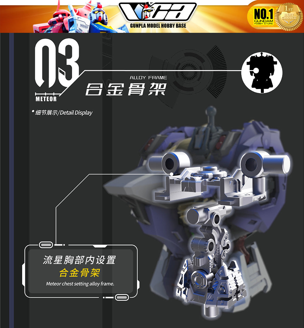 Vientiane Fusion 万象聚变 Meteor 流星 Metal Build Structure Action Figure Mechapla Model Kit VCA Gundam Singapore