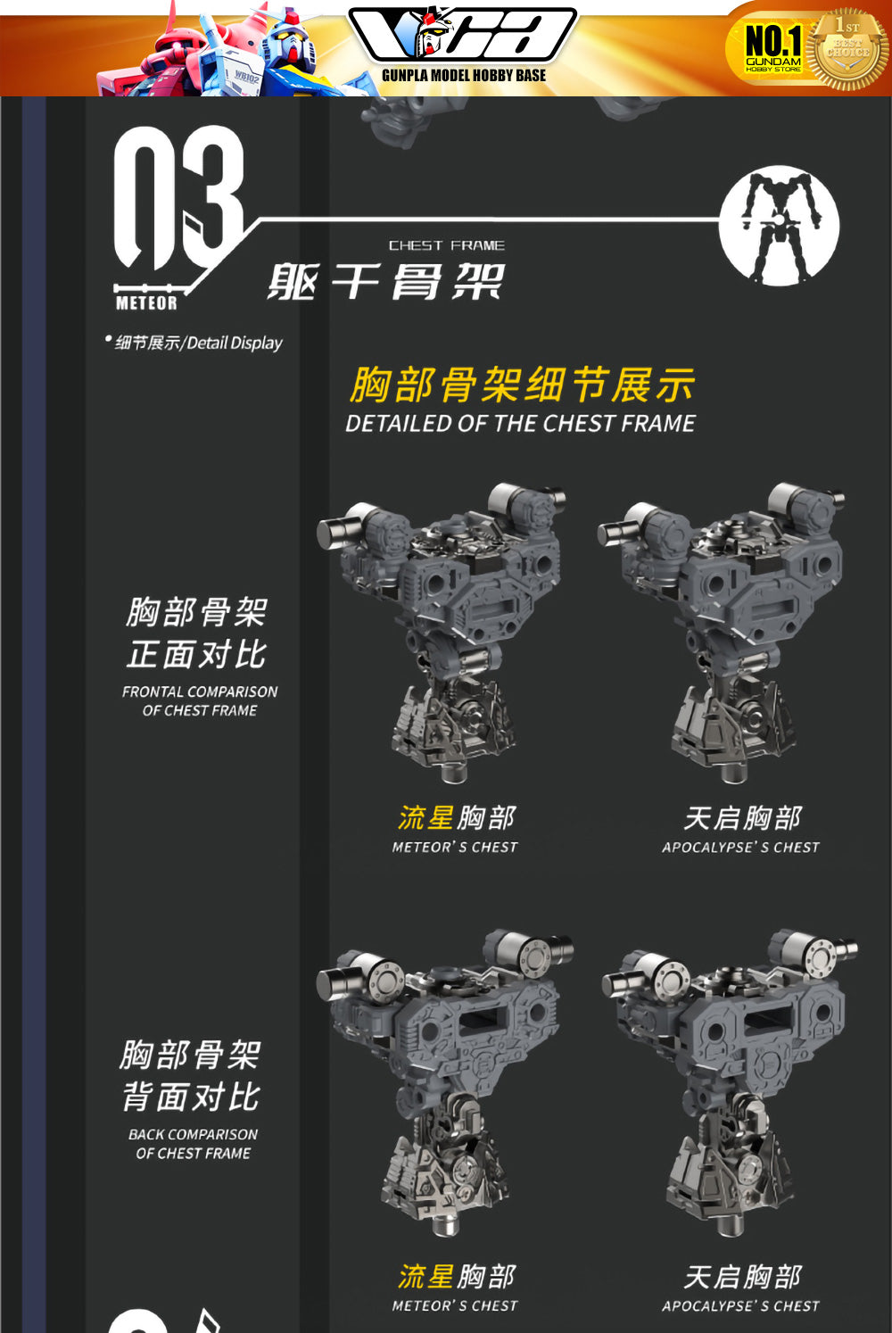 Vientiane Fusion 万象聚变 Meteor 流星 Metal Build Structure Action Figure Mechapla Model Kit VCA Gundam Singapore