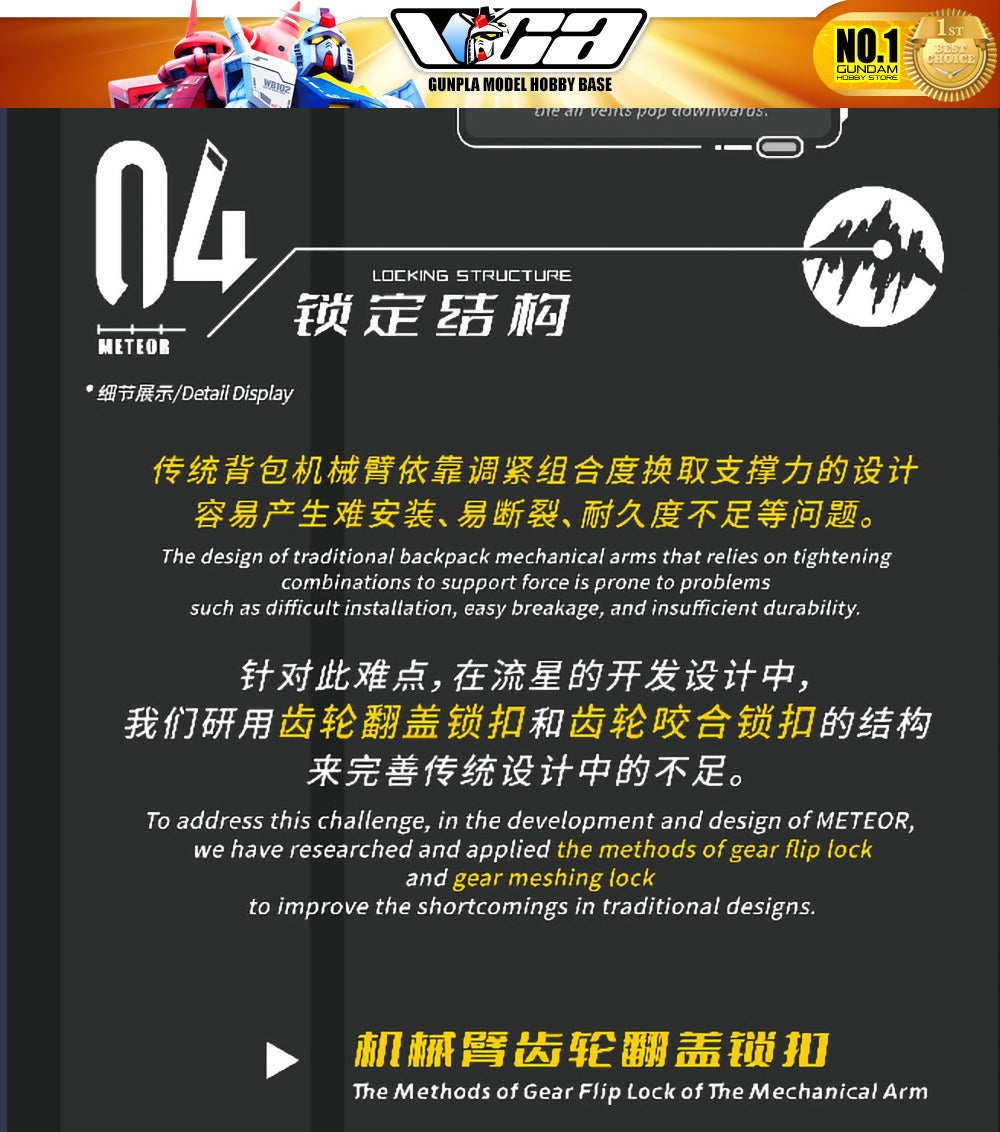 Vientiane Fusion 万象聚变 Meteor 流星 Metal Build Structure Action Figure Mechapla Model Kit VCA Gundam Singapore
