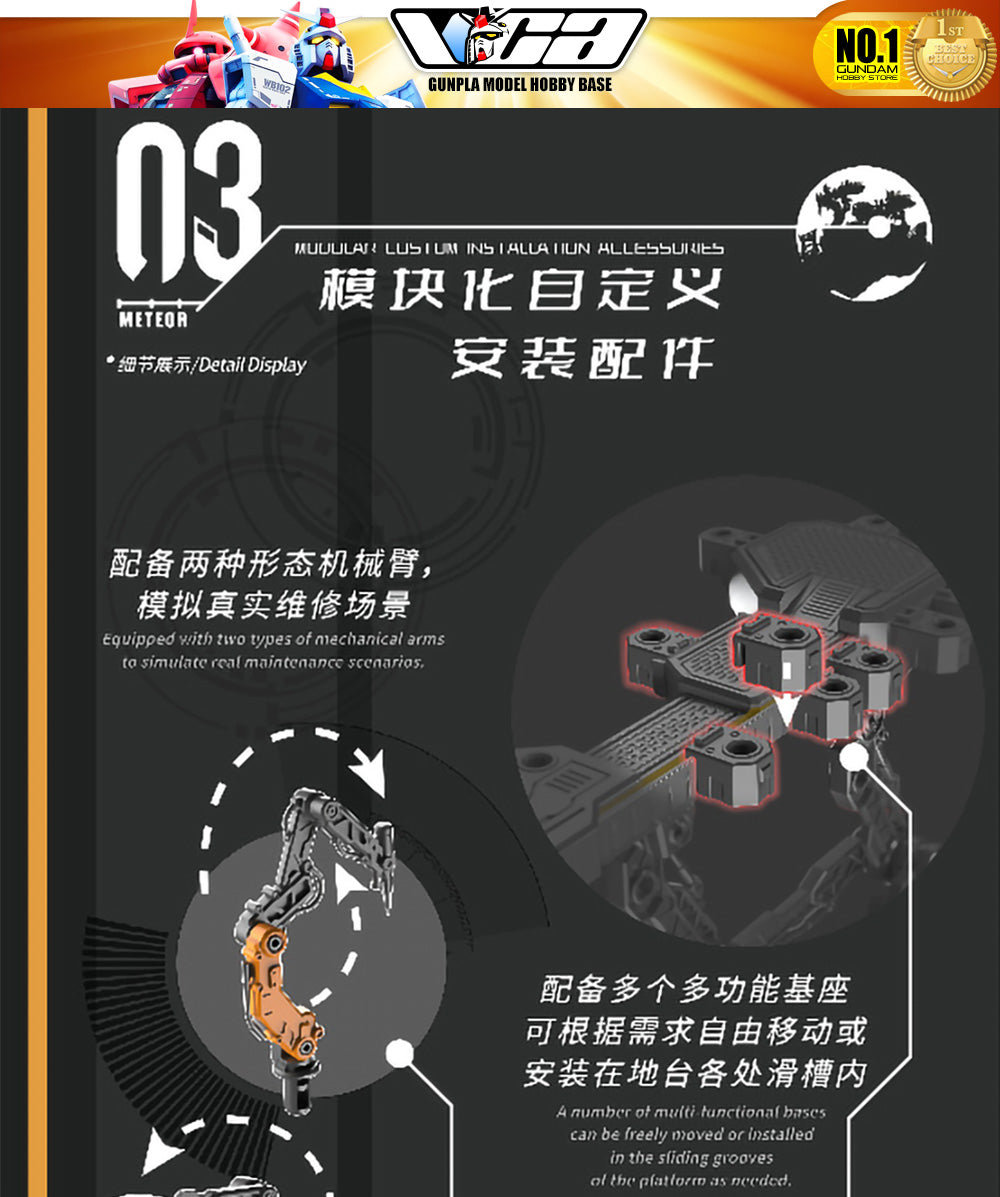 Vientiane Fusion 万象聚变 Meteor 流星 Metal Build Structure Action Figure Mechapla Model Kit VCA Gundam Singapore