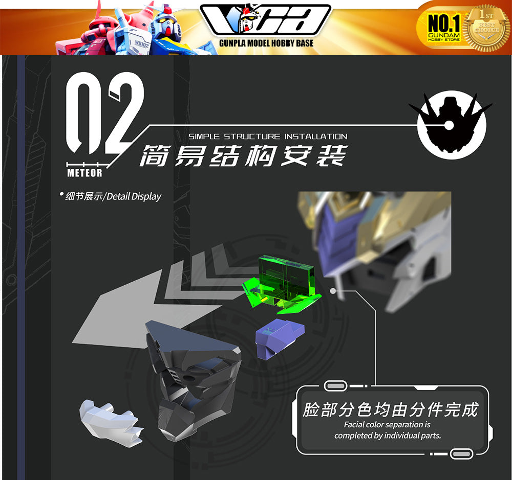 Vientiane Fusion 万象聚变 Meteor 流星 Metal Build Structure Action Figure Mechapla Model Kit VCA Gundam Singapore