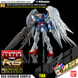 Premium Bandai Gunpla Real Grade RG Wing Gundam Zero & Drei Zwerg Titanium Finish Action Figure Toy Kit VCA Singapore