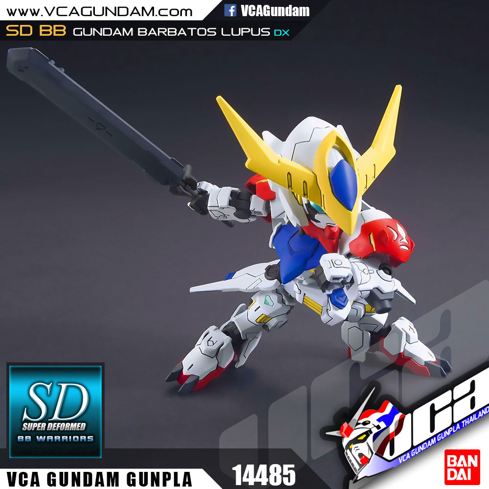 Bandai Hobby - Modellino Gundam Barbatos Lupus DX SD BB 402 - 8cm, Da Assemblaggio, SNAPFIT