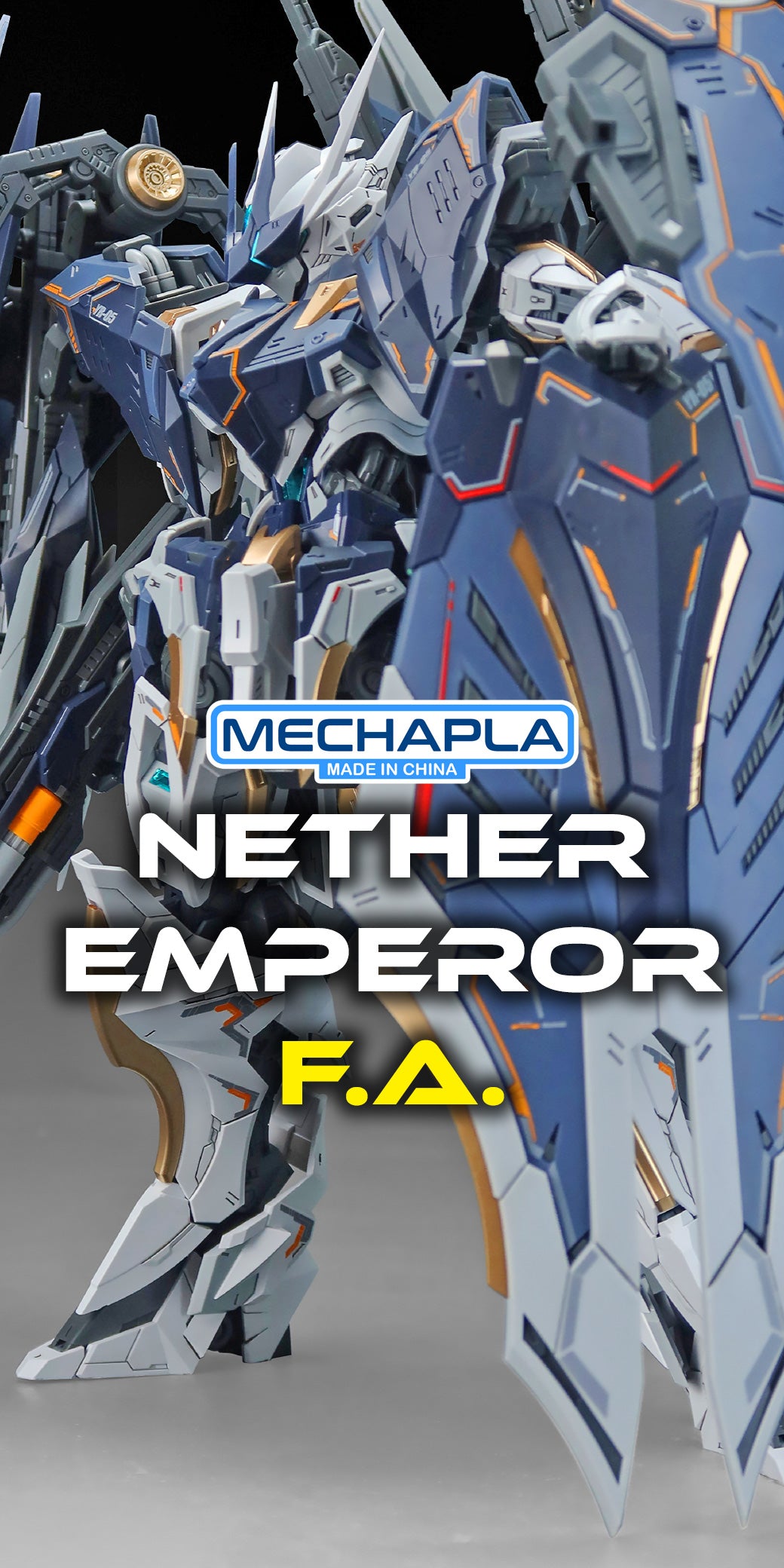 SNAA 1/100 YR-05 Nether Emperor FA 铭皇F.A型-羽鹰装备 Master Grade MG Action Figure Mecha Plamo Kit VCA Gundam Singapore