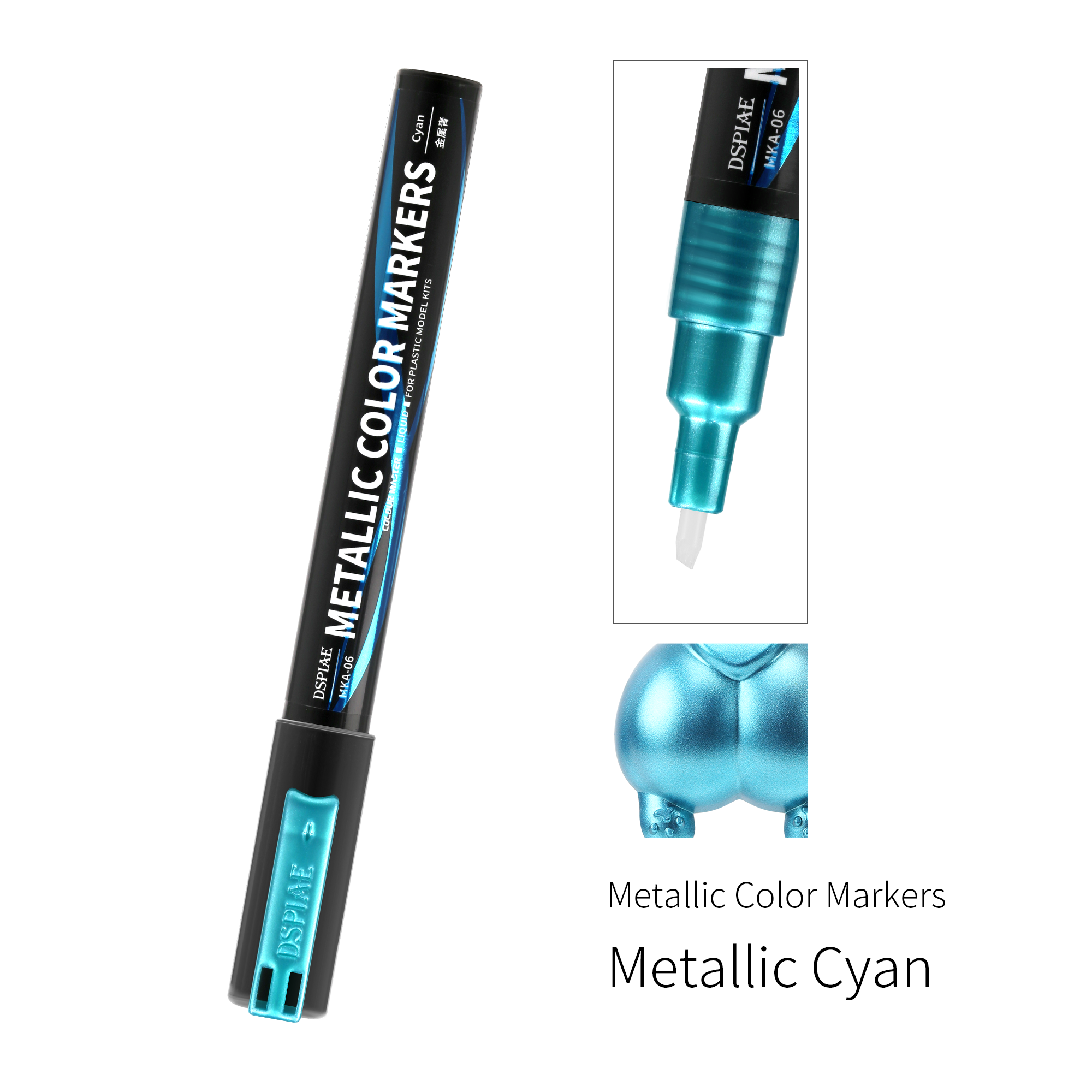 MKA-06 Super Metallic Color Markers - Metallic Cyan VCA Gundam Singapore