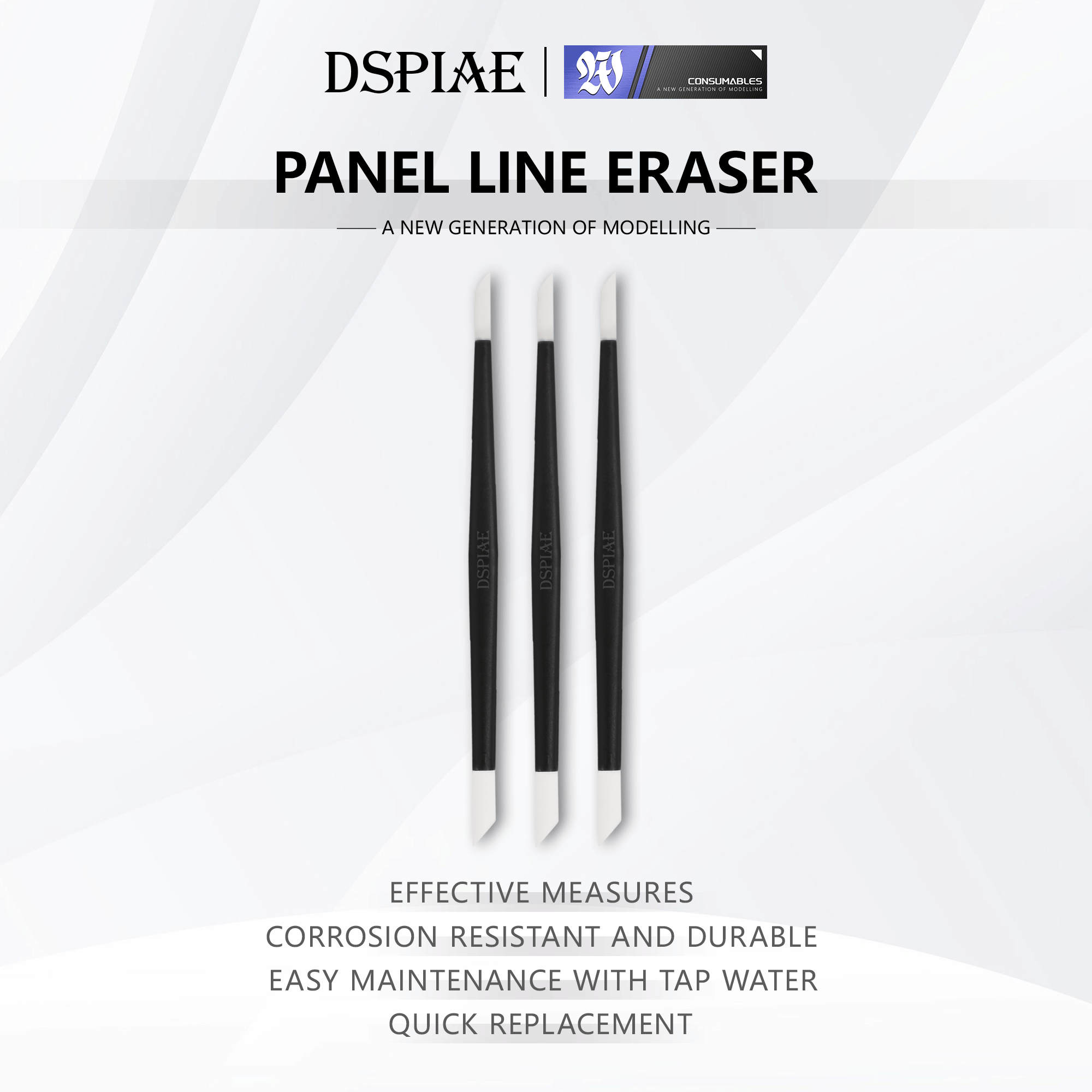 Dspiae PT-WP WP-03 WP-05 Panel Line Eraser Bud Swab Tip VCA Gundam Singapore