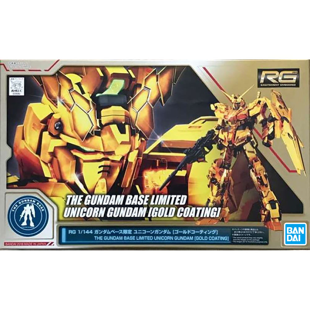 【𝐓𝐇𝐄 𝐆𝐔𝐍𝐃𝐀𝐌 𝐁𝐀𝐒𝐄】 RG UNICORN GUNDAM (GOLD COATING)