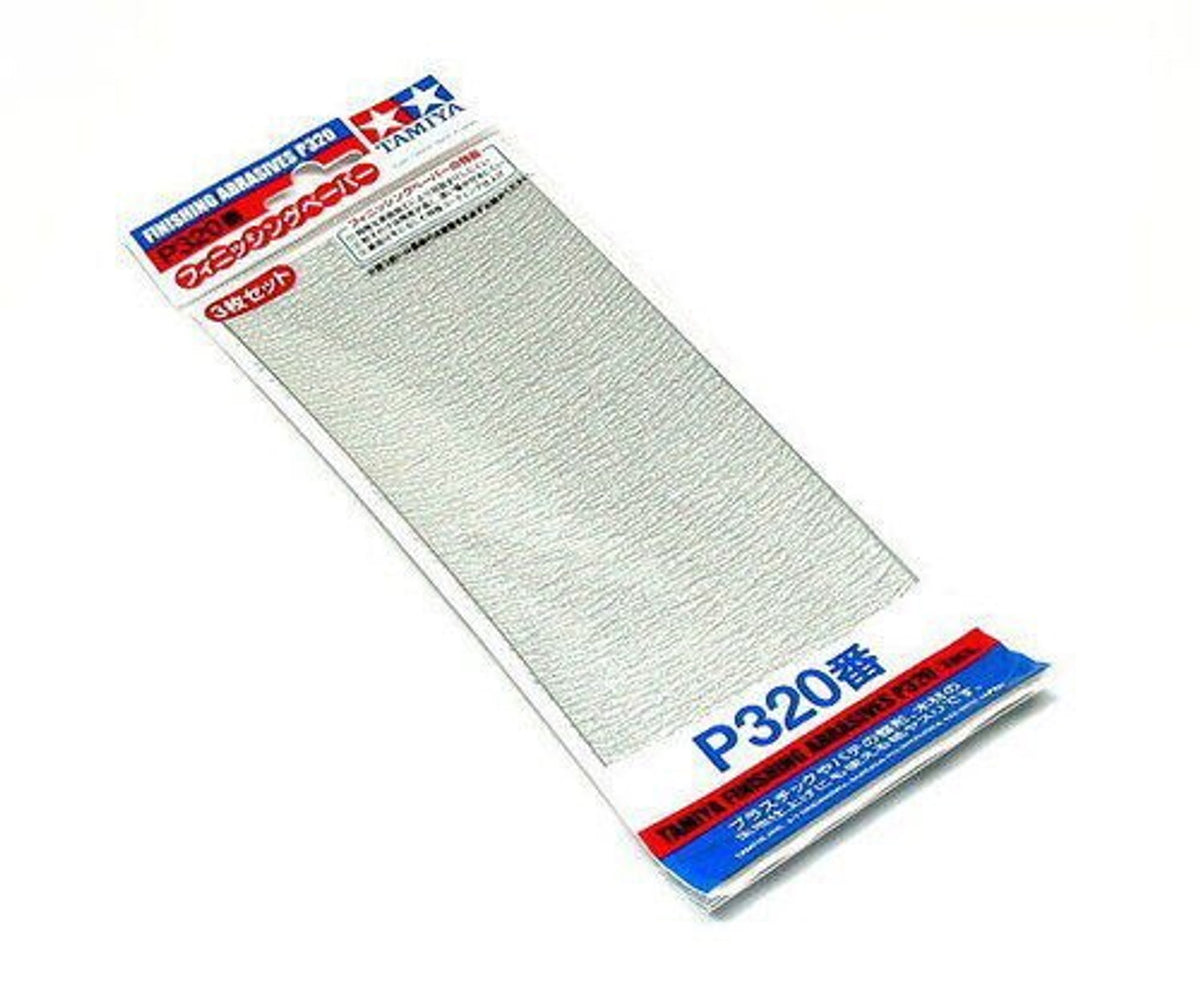 TAMIYA 87094 FINISHING ABRASIVES P320 (3 PCS)