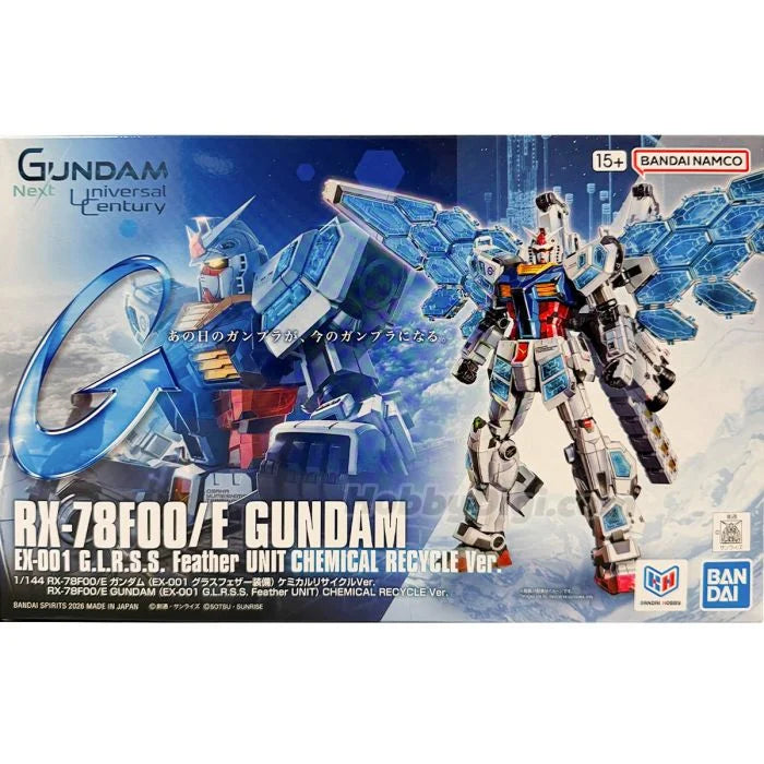 RX-78F00/E GUNDAM + G.L.R.S.S. FEATHER UNIT (NEXT UC) CHEMICAL RECYCLE VER.