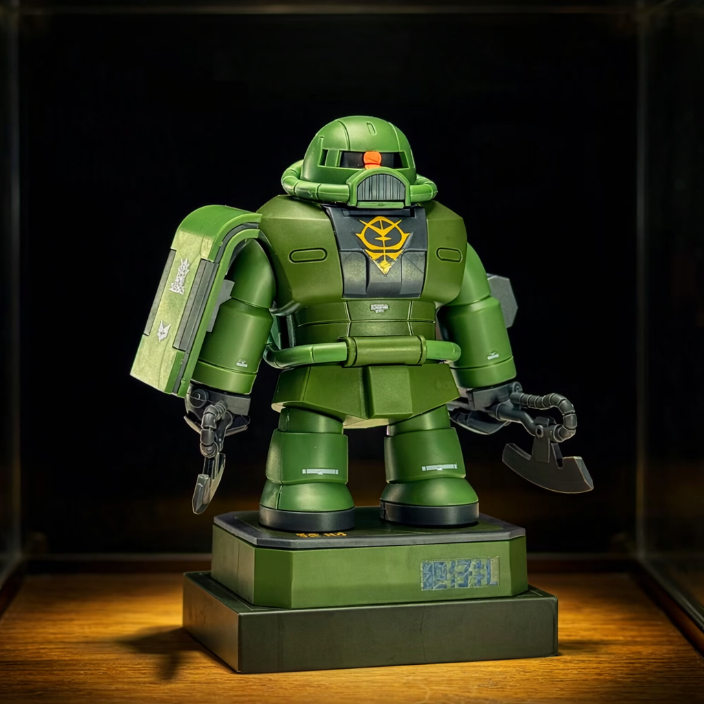 FATBOY MODEL CHONKER FAT CUTE MS-06 Green Zaku II MAGNETIC ACTION FIGURE MODEL TOY VCA GUNDAM SINGAPORE