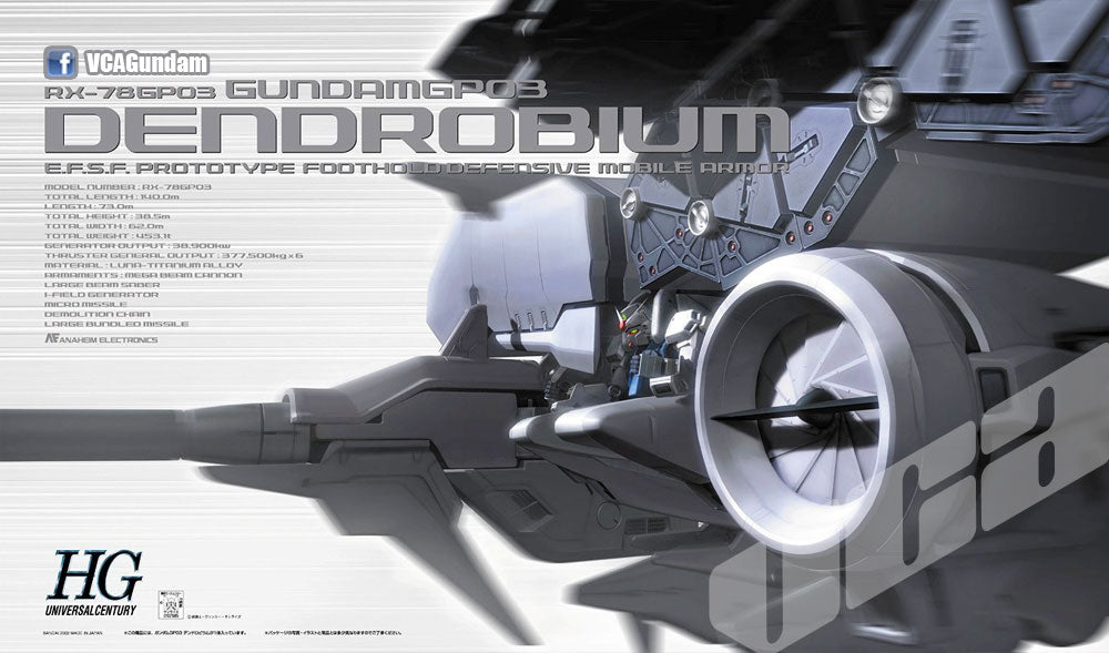 HG-UC GUNDAMGP03 DENDROBIUM