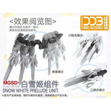 DDB Corgi Snow White Prelude Unit for MGSD Wing Gundam Zero EW VCA Singapore
