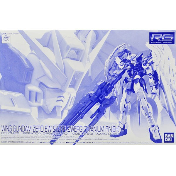 【𝐋𝐈𝐌𝐈𝐓𝐄𝐃 𝐄𝐃𝐈𝐓𝐈𝐎𝐍】 RG WING GUNDAM ZERO EW & DREI ZWERG [ TITANIUM FINISH ]
