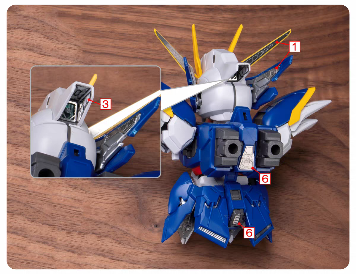 TAS MGSD WING GUNDAM ZERO EW METAL UPGRADE ETCHING PARTS