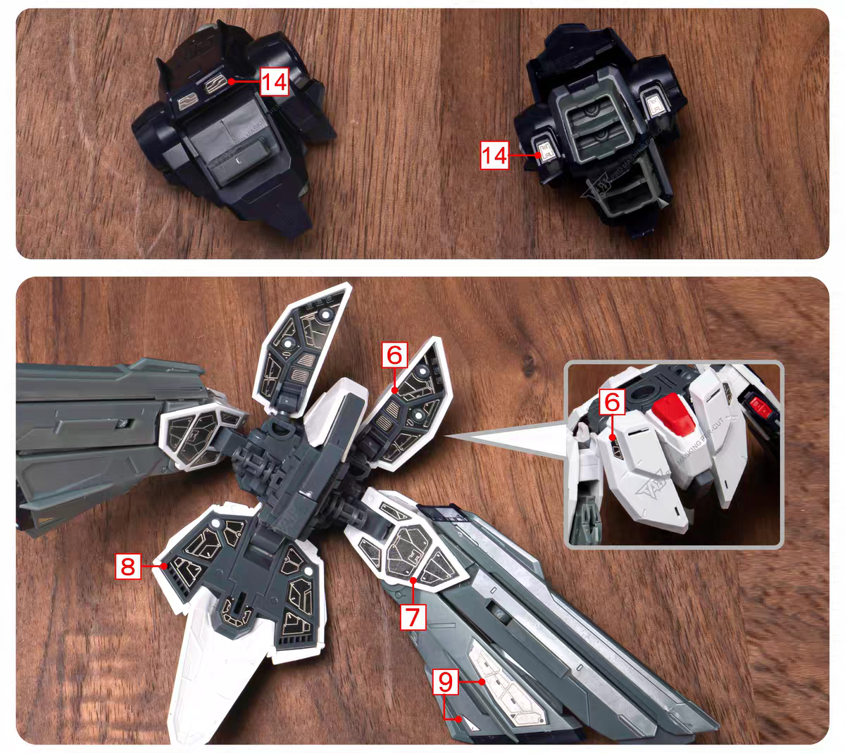 TAS MG FREEDOM Ver2.0 METAL UPGRADE ETCHING PARTS